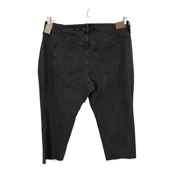 Madewell The Curvy Plus Perfect Vintage Straight Jean black size 28W - Picture 4 of 7